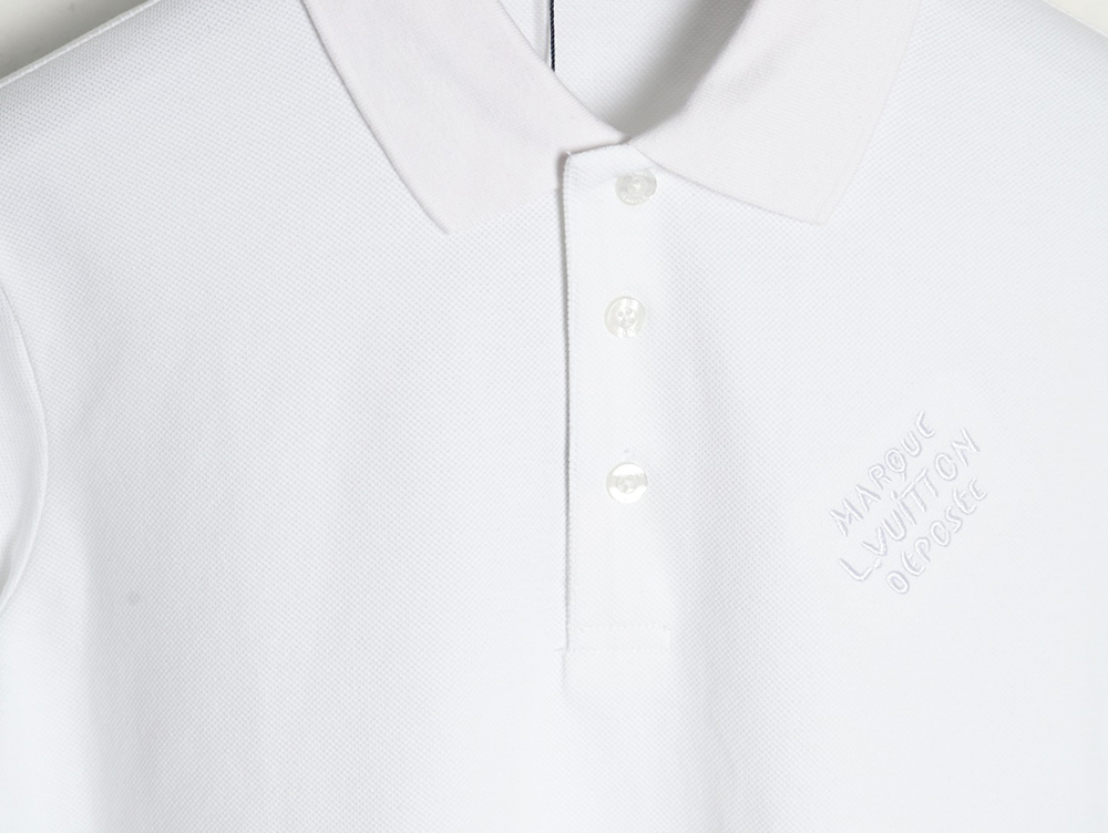 Louis Vuitton embroidered signature short-sleeved polo shirt