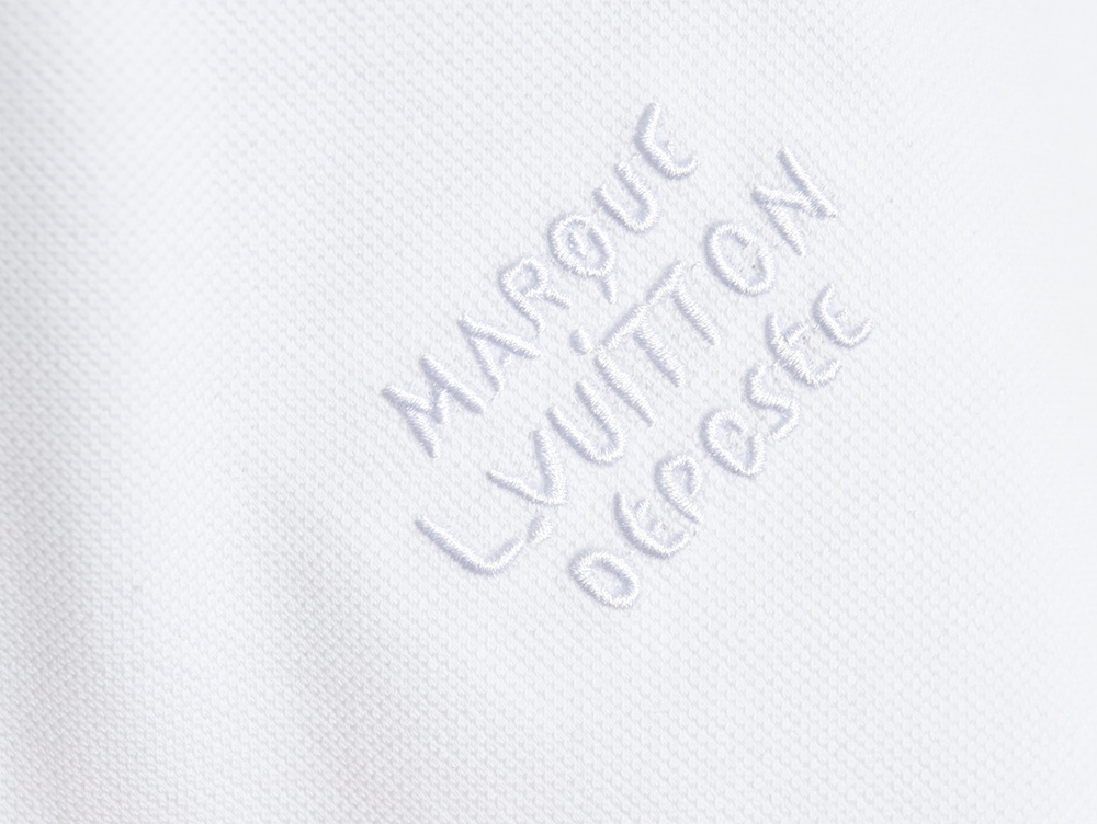 Louis Vuitton embroidered signature short-sleeved polo shirt