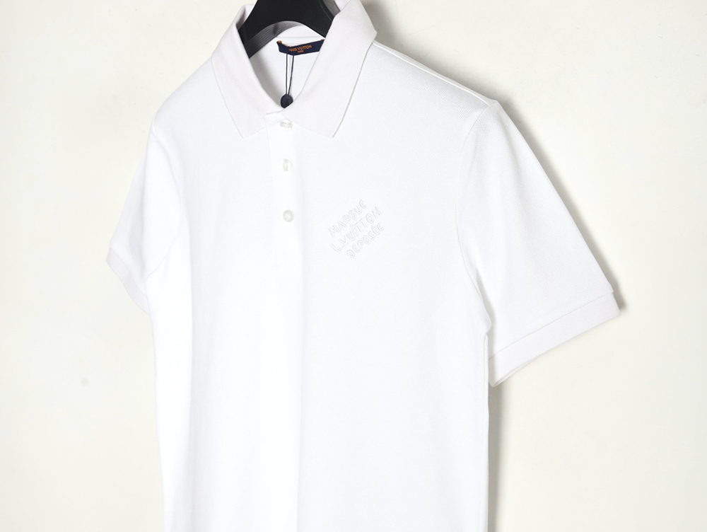 Louis Vuitton embroidered signature short-sleeved polo shirt