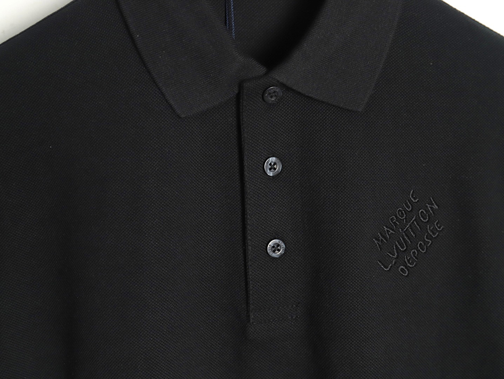 Louis Vuitton embroidered signature short-sleeved polo shirt TSK1