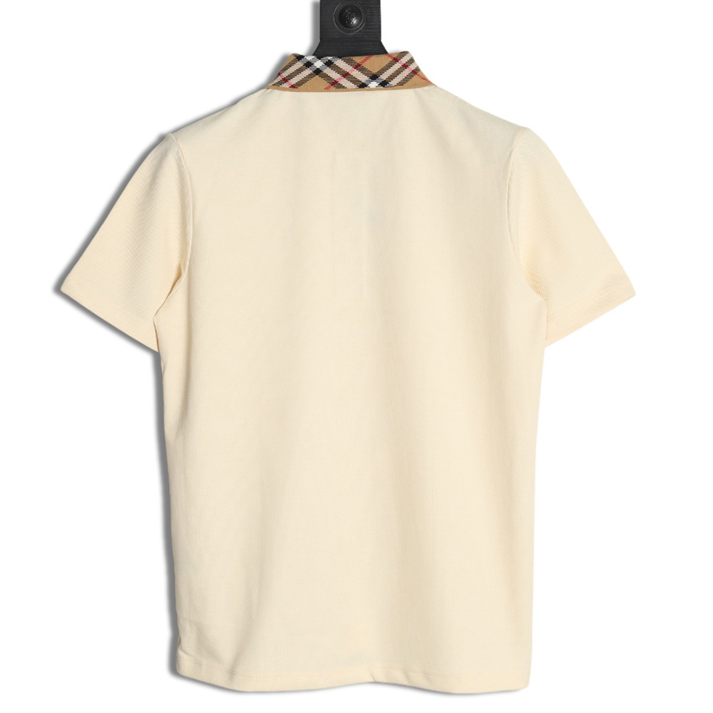 Burberry Check Collar Short Sleeve POLO Shirt