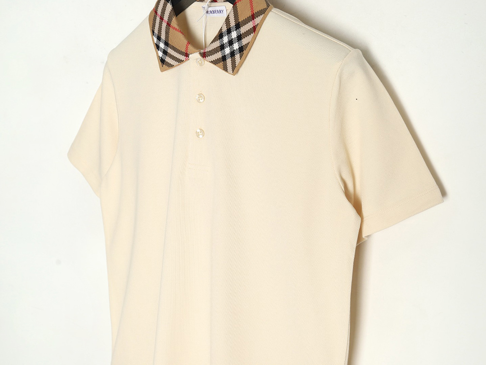 Burberry Check Collar Short Sleeve POLO Shirt
