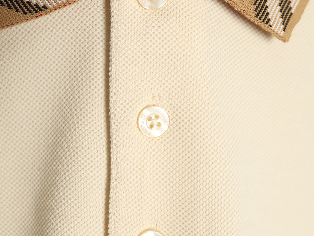 Burberry Check Collar Short Sleeve POLO Shirt