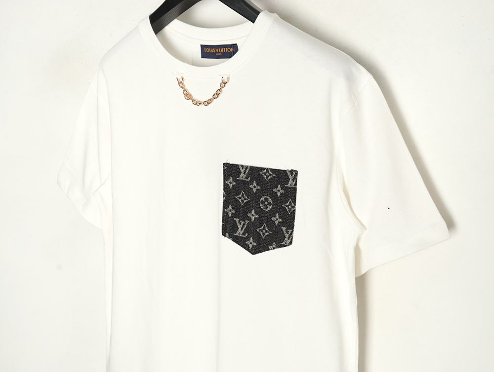 Louis Vuitton denim pocket short sleeves