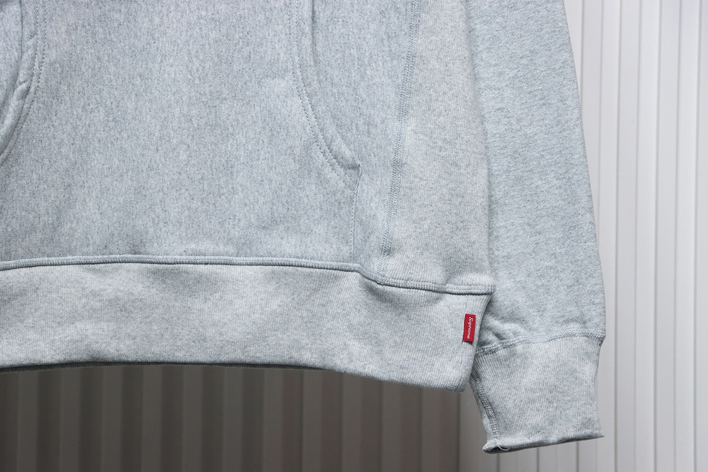 Supreme chest embroidered logo hooded sweatshirt