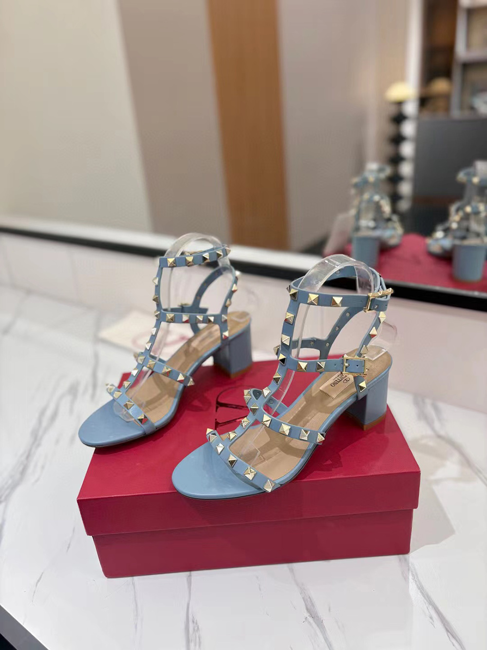 Valentino Garavani Rockstud Sandals Heel:60mm