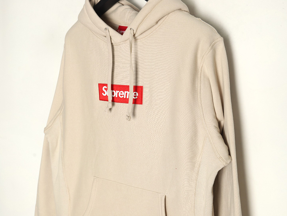 Supreme chest embroidered logo pocket hooded sweatshirt