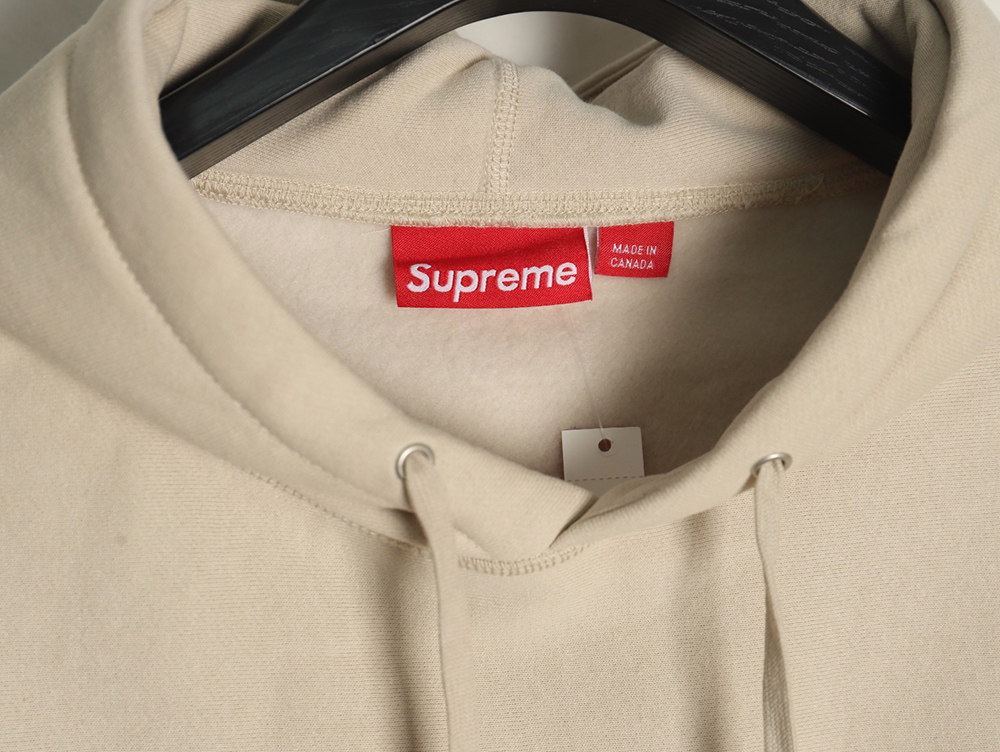 Supreme chest embroidered logo pocket hooded sweatshirt