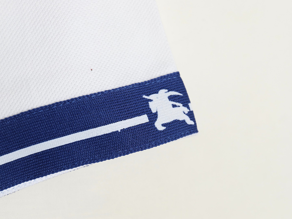 Burberry Warhorse cuff print short sleeve polo shirt