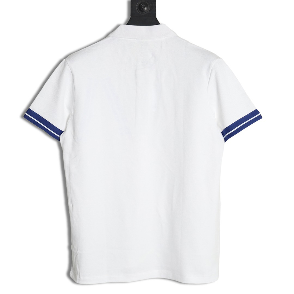 Burberry Warhorse cuff print short sleeve polo shirt