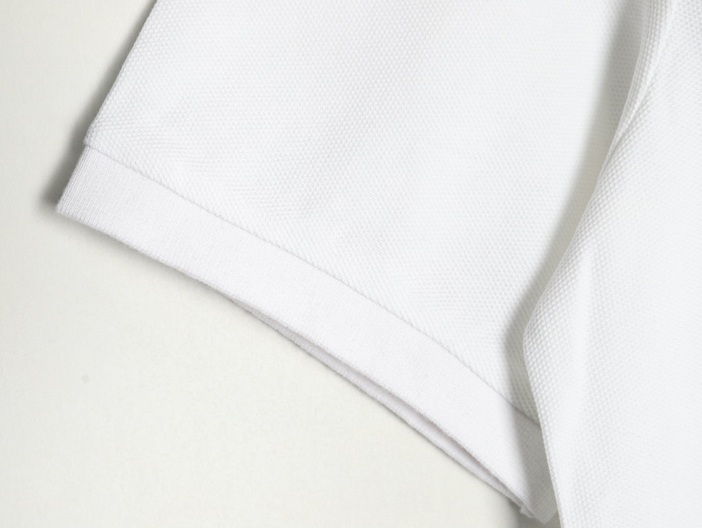Burberry Classic Collar Stripe Logo Embroidered Short Sleeve Polo Shirt