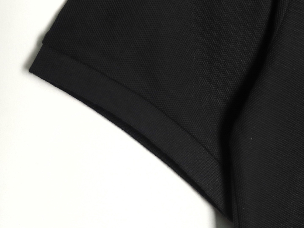 Burberry Classic Collar Stripe Logo Embroidered Short Sleeve Polo Shirt TSK2