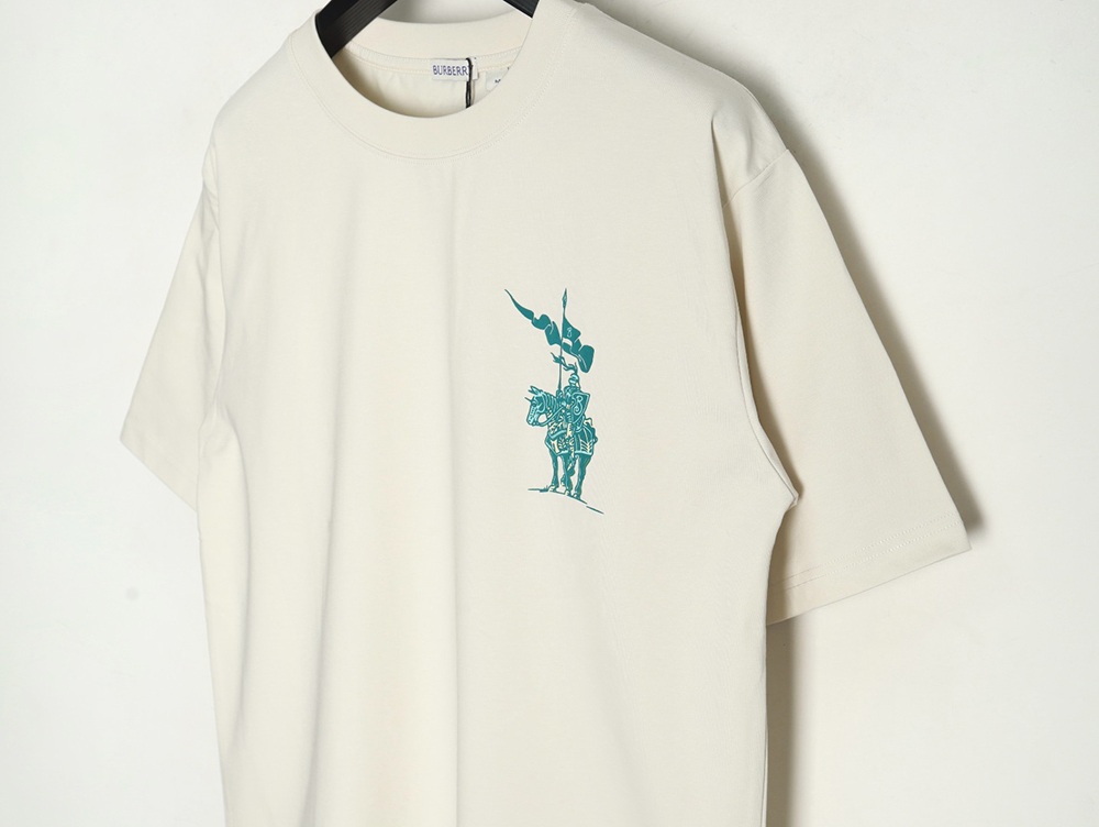 Burberry Warhorse Logo Colorblock Foam Print Short Sleeve T-Shirt