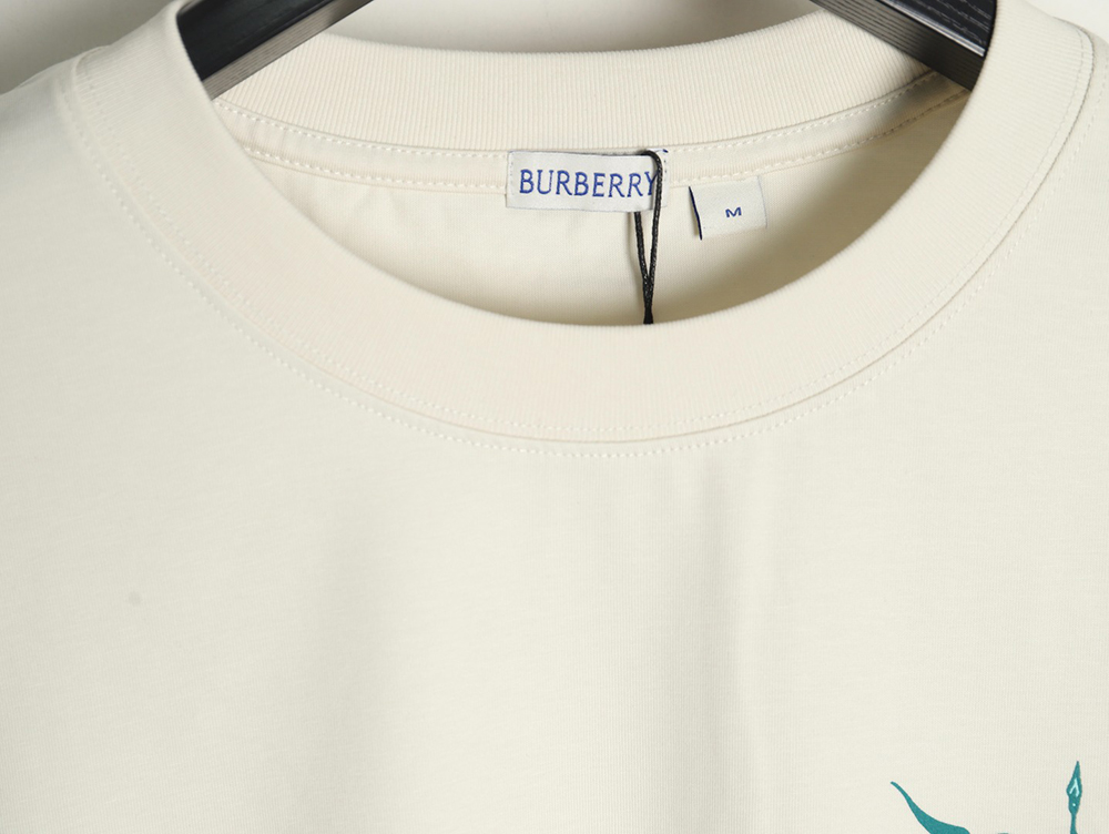 Burberry Warhorse Logo Colorblock Foam Print Short Sleeve T-Shirt