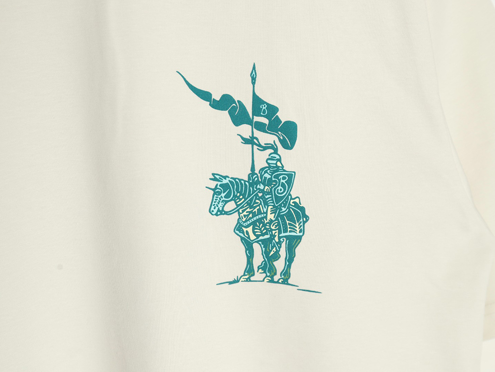 Burberry Warhorse Logo Colorblock Foam Print Short Sleeve T-Shirt