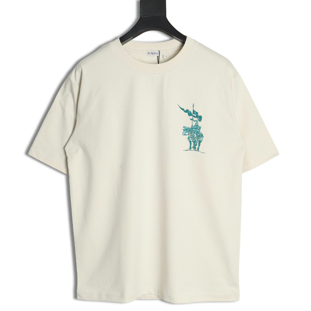 Burberry Warhorse Logo Colorblock Foam Print Short Sleeve T-Shirt