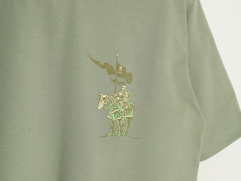 Burberry Warhorse Logo Colorblock Foam Print Short Sleeve T-Shirt TSK1