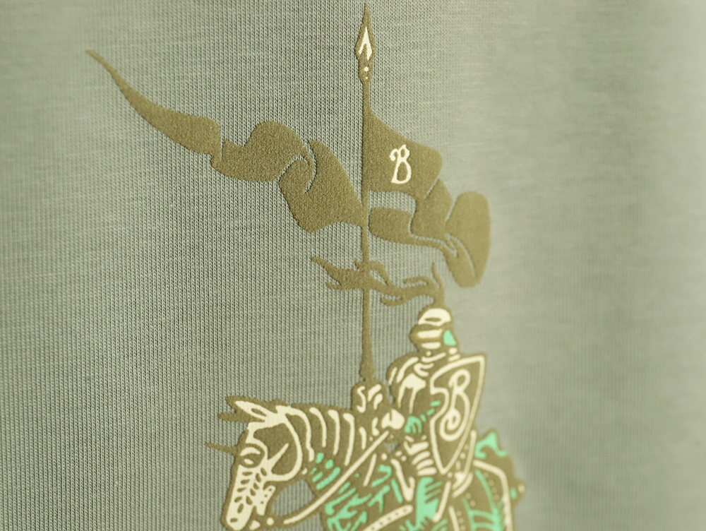 Burberry Warhorse Logo Colorblock Foam Print Short Sleeve T-Shirt TSK1