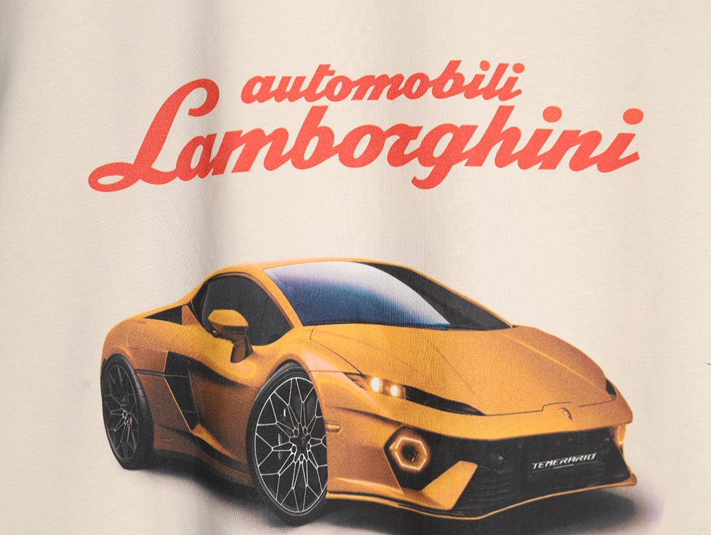Balenciaga & Lamborghini printed short-sleeved T-shirt