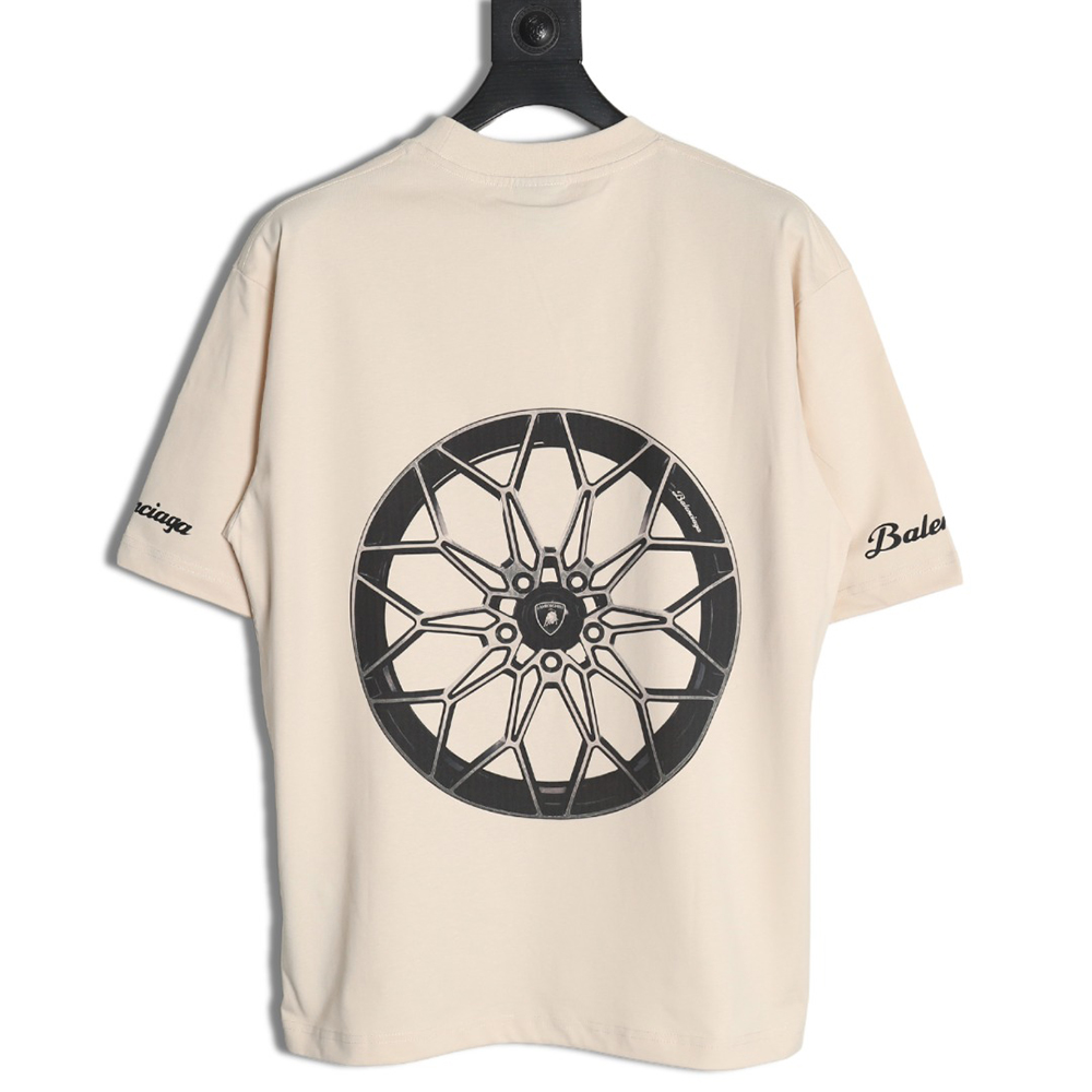 Balenciaga & Lamborghini printed short-sleeved T-shirt