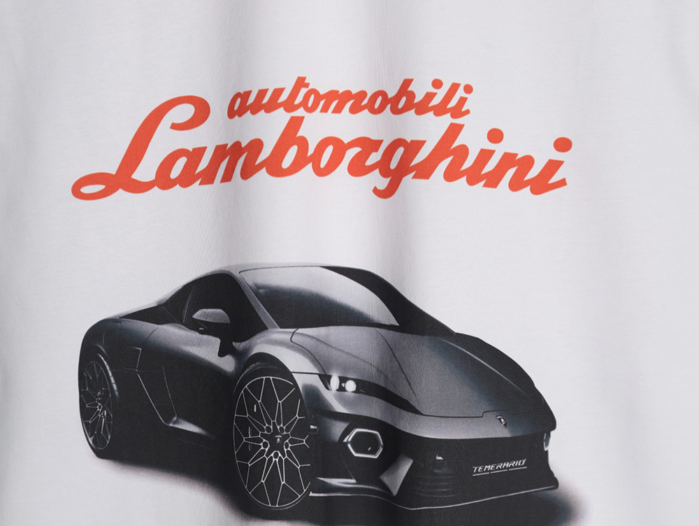 Balenciaga & Lamborghini printed short-sleeved T-shirt TSK1