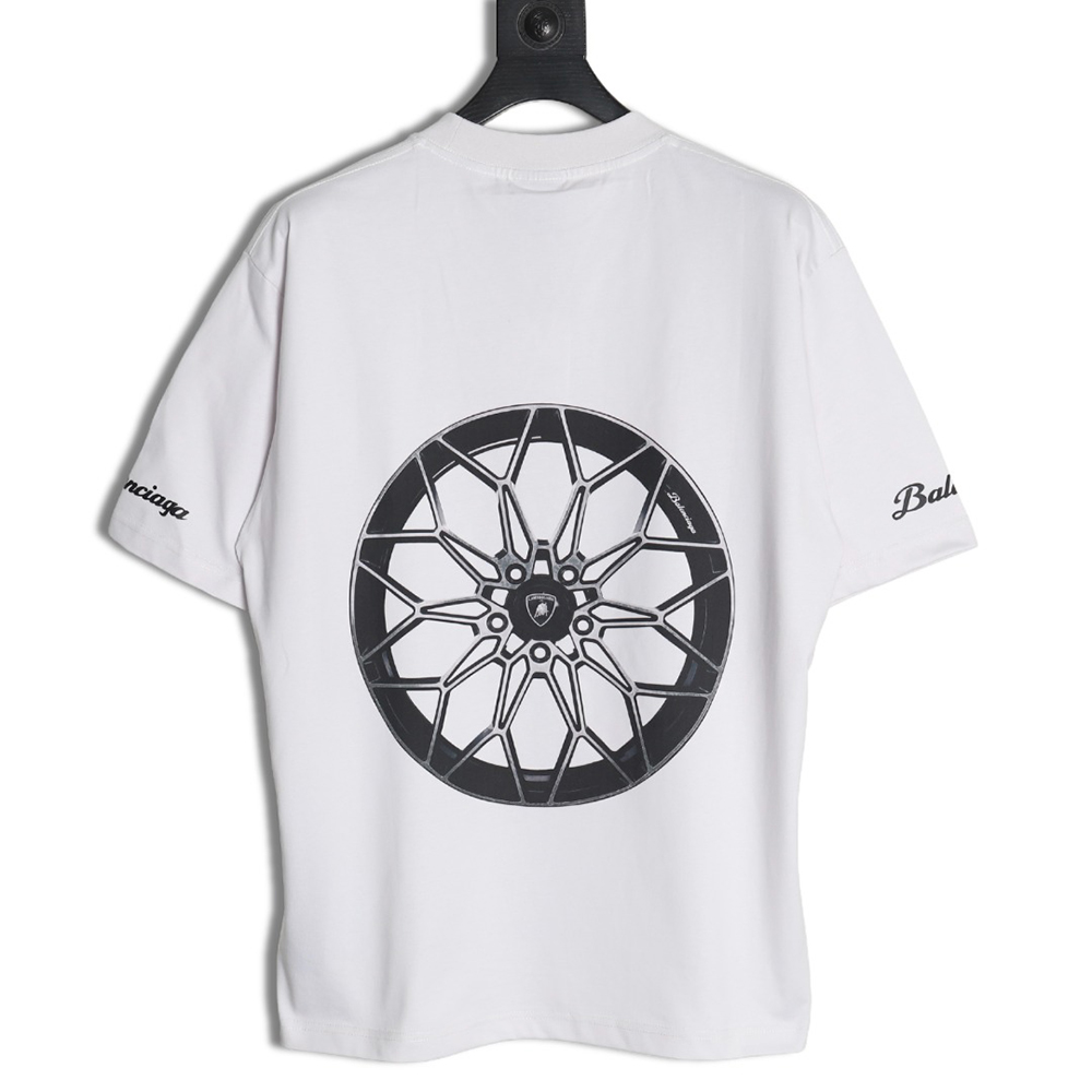 Balenciaga & Lamborghini printed short-sleeved T-shirt TSK1