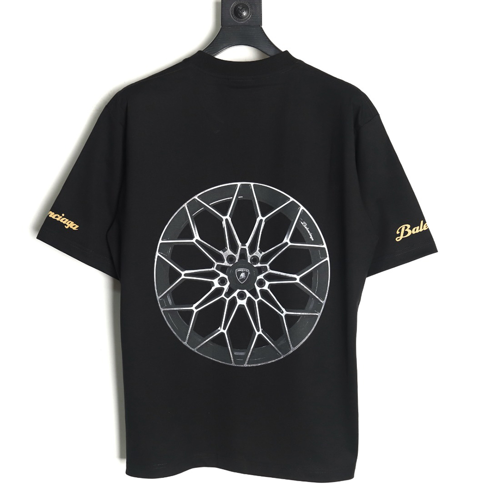 Balenciaga & Lamborghini printed short-sleeved T-shirt TSK2