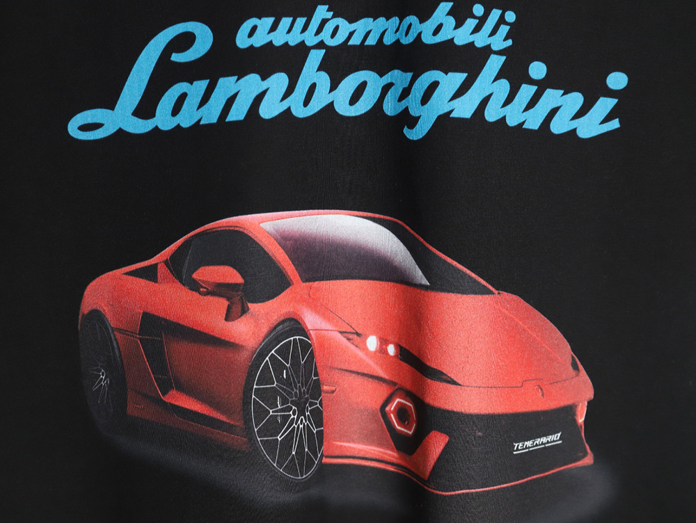 Balenciaga & Lamborghini printed short-sleeved T-shirt TSK2