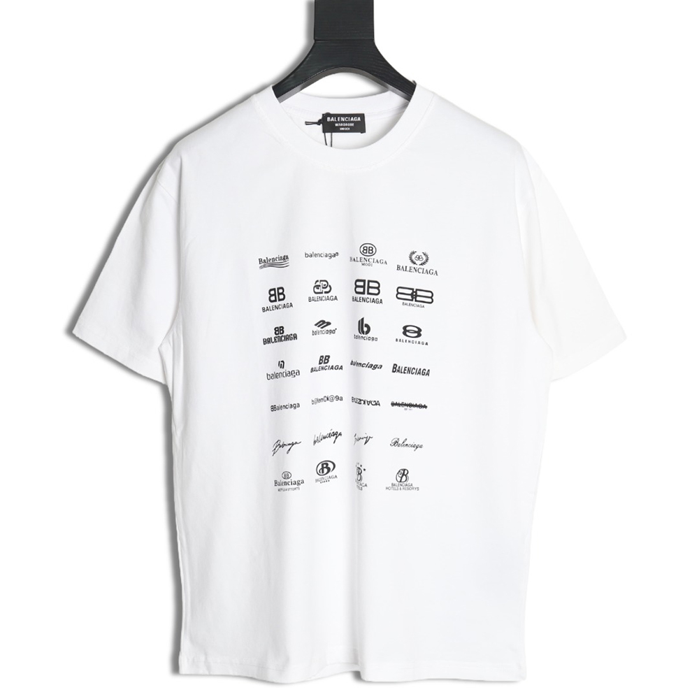 Balenciaga multilingual print short-sleeved T-shirt