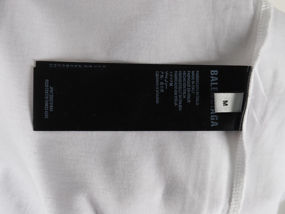 Balenciaga multilingual print short-sleeved T-shirt