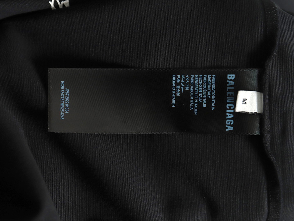 Balenciaga multilingual print short-sleeved T-shirt TSK1