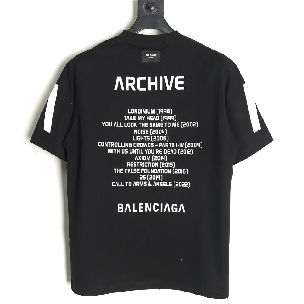 Balenciaga cracked arrow print short sleeves TSK1