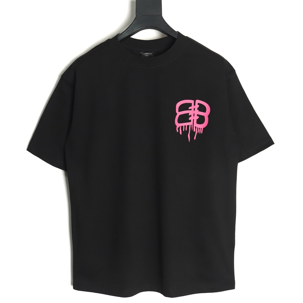Balenciaga graffiti lettering logo short sleeve