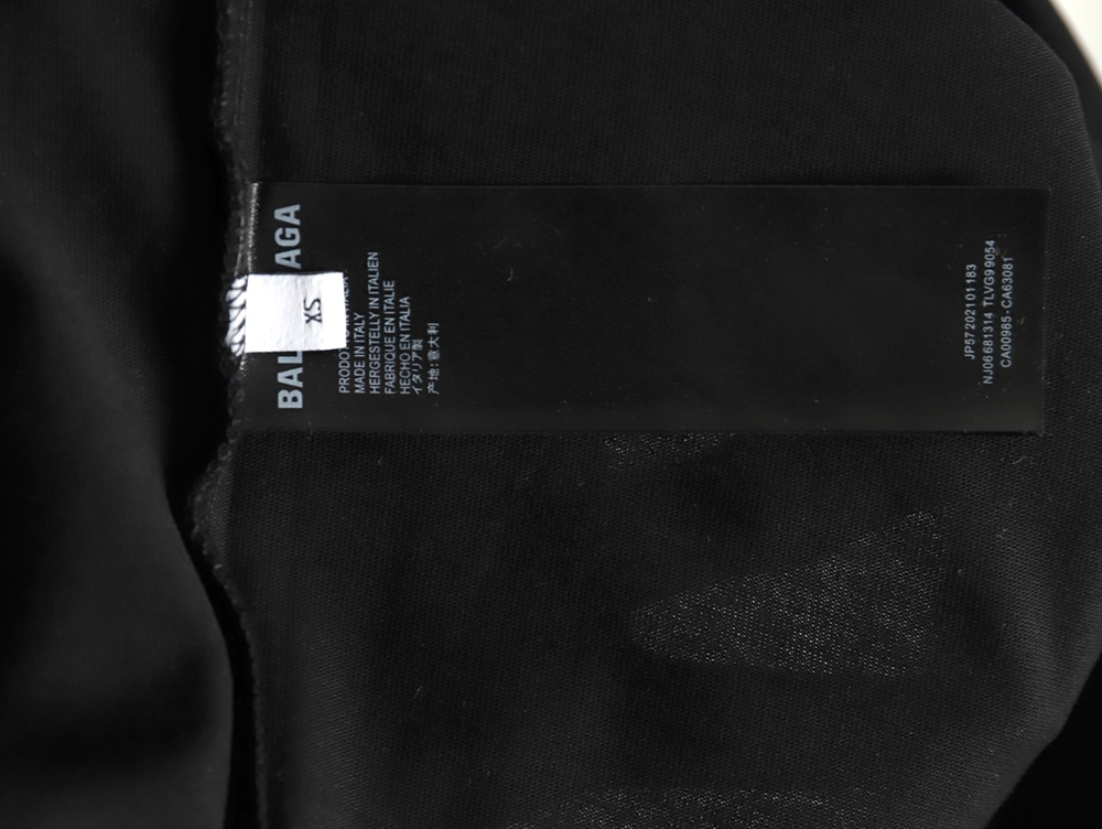 Balenciaga graffiti lettering logo short sleeve