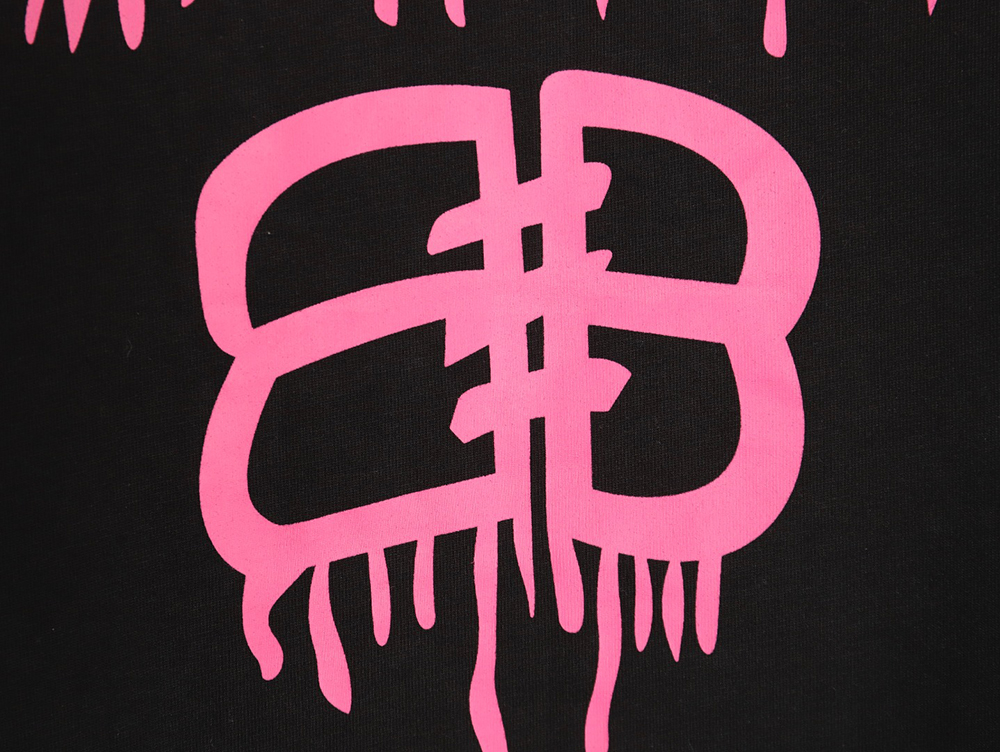 Balenciaga graffiti lettering logo short sleeve