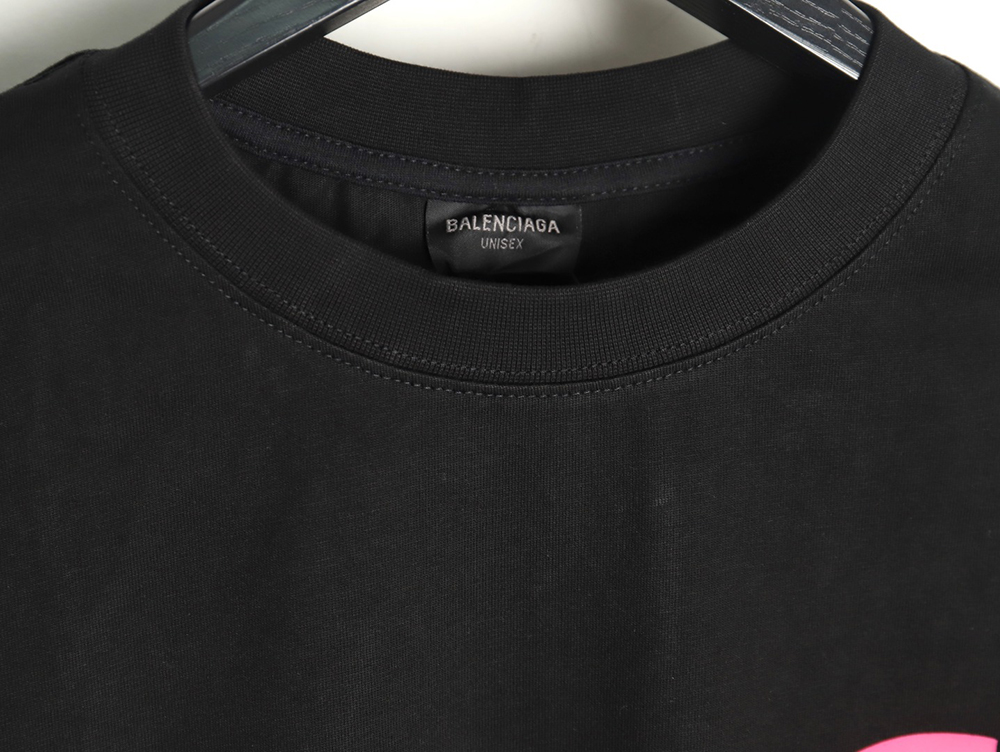 Balenciaga graffiti lettering logo short sleeve