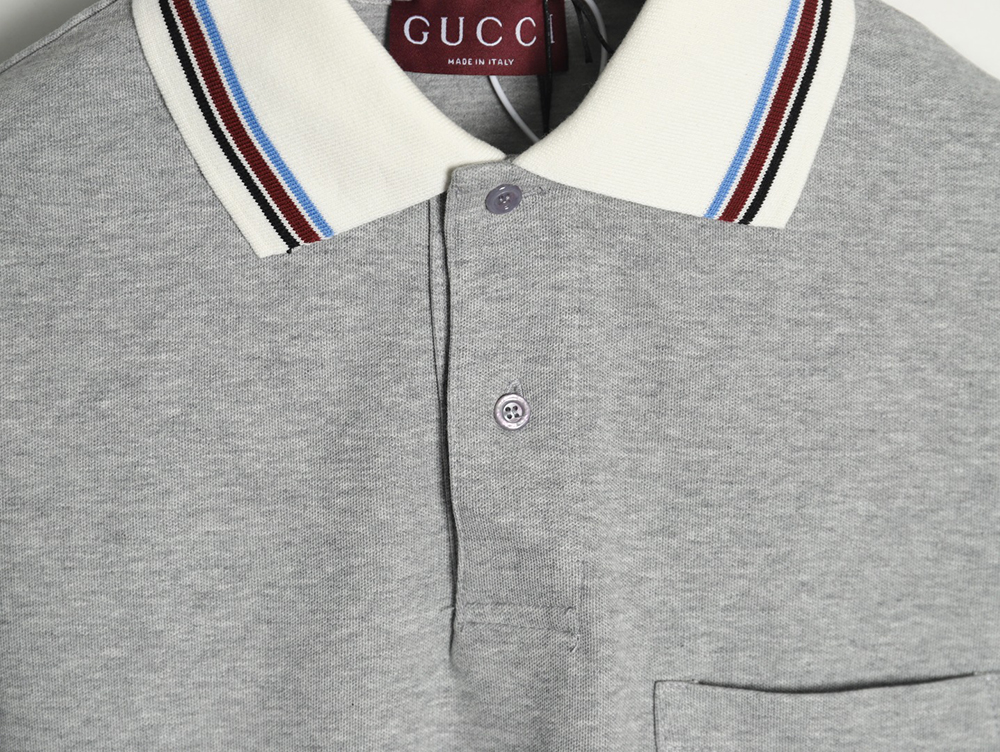 Gucci Chest Pocket Embroidered Polo Shirt