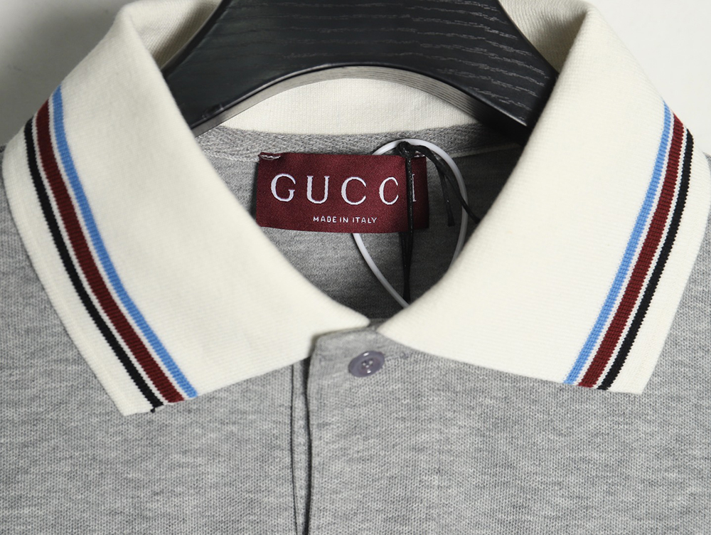 Gucci Chest Pocket Embroidered Polo Shirt