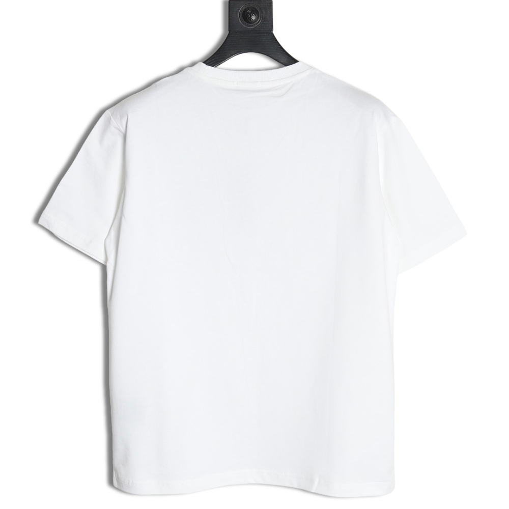 Dior gold thread embroidered CD short sleeve