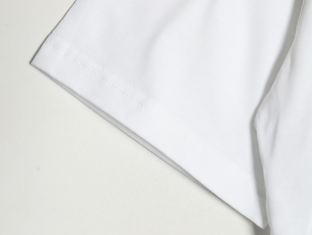 Dior gold thread embroidered CD short sleeve