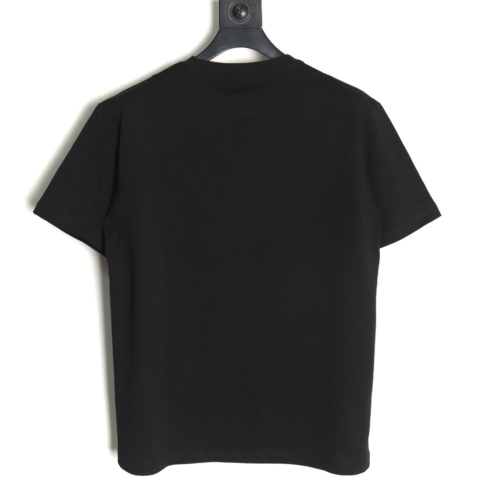 Dior gold thread embroidered CD short sleeve TSK1