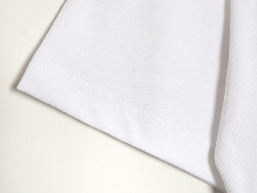 Dior heart monogram letter foam print short sleeves