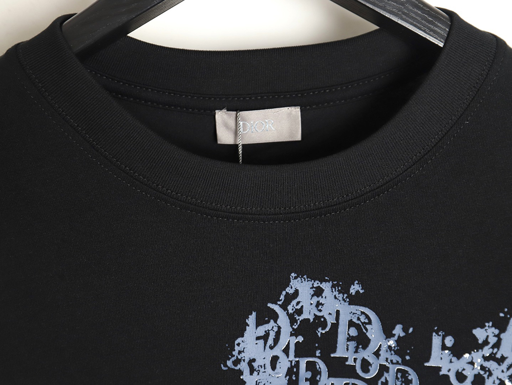 Dior heart monogram letter foam print short sleeves TSK1