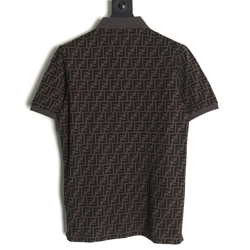 Fendi Double F full print short-sleeved POLO shirt TSK1
