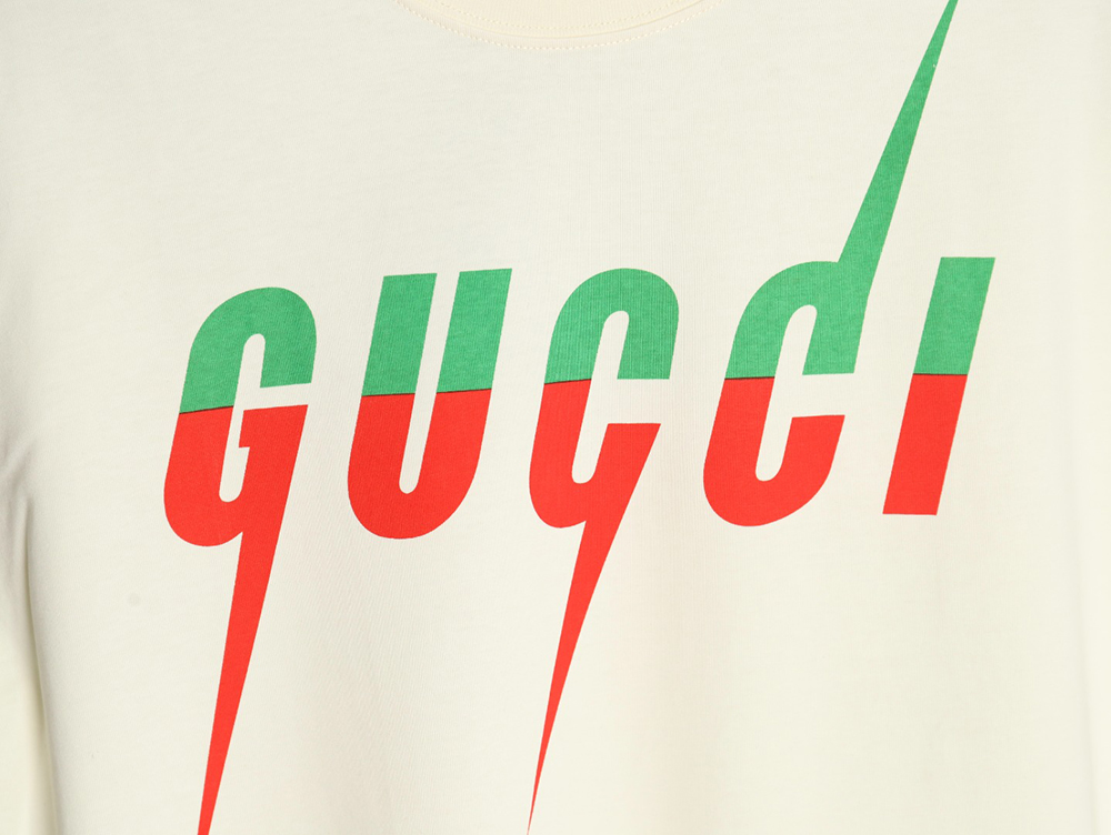Gucci lightning print short-sleeved T-shirt