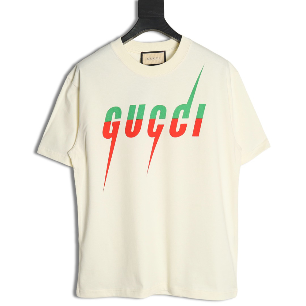 Gucci lightning print short-sleeved T-shirt