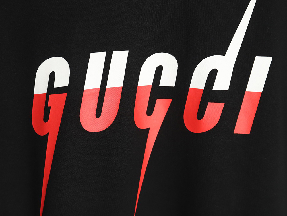 Gucci lightning print short-sleeved T-shirt TSK1