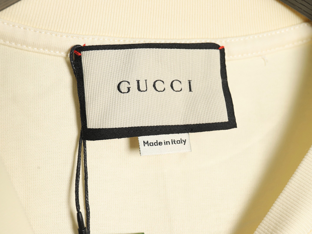 Gucci Double G interlocking logo foam print short-sleeved T-shirt