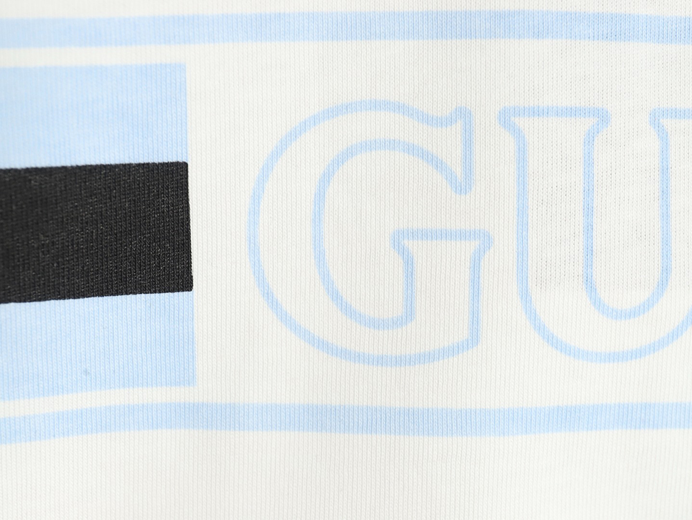 Gucci hollow letter logo print short sleeve