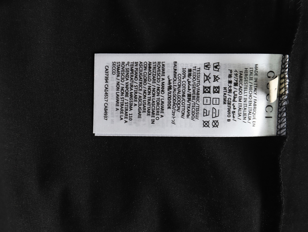Gucci hollow letter logo print short sleeve